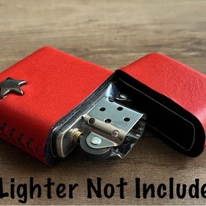 Genuine Leather Case for Zippo Lighter Standard Size (Made in USA 🇺🇸)